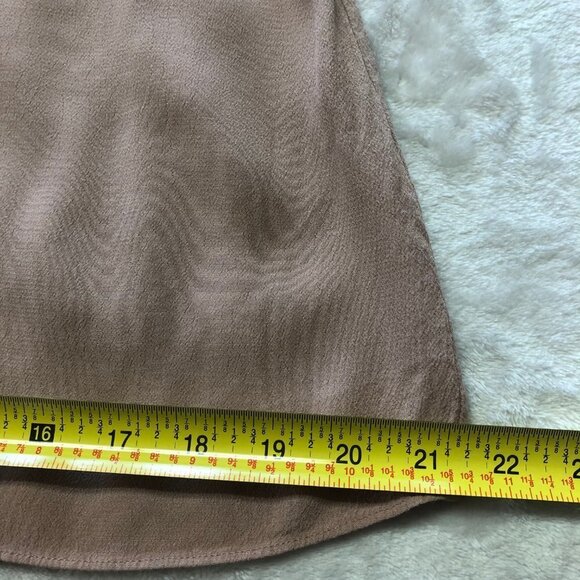 ARITZIA Wilfred Free Juliger Mocha Short Sleeve, Crepe Blouse Size XXSmall - Picture 10 of 10
